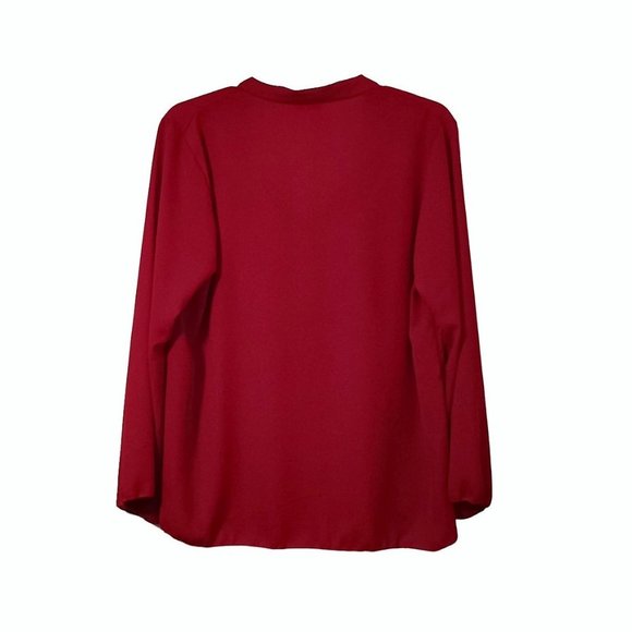 Women Molly & Erica Red Dress Blouse- Size 2X - Picture 2 of 3